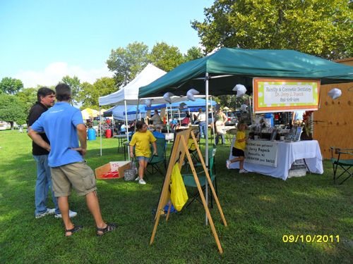Pennsville Cosmetic Dentist Dr. Popeck's staff enjoy their time at SeptemberFest 2011