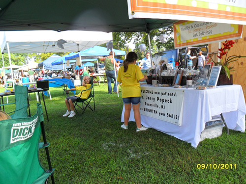 Dr Popeck and his family at the Pennsville SeptemberFest 2011