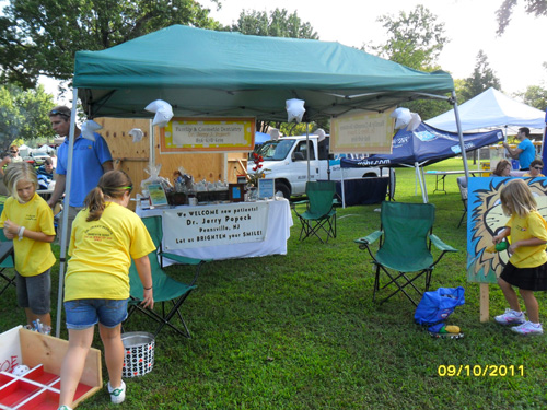 Dr Popeck and his family at the Pennsville SeptemberFest 2011